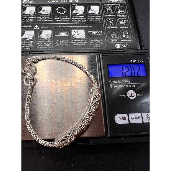 NEW Bali sterling silver dragonfly toggle bracelet - Picture 10 of 10